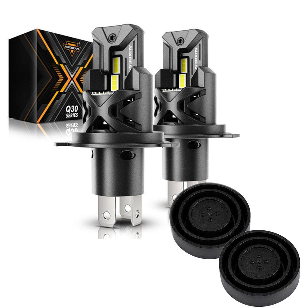 H4/9003 LED Headlight Bulbs Q30 Series Brightest Wireless 110W 24000LM 6500K Cool White | 2 Bulbs