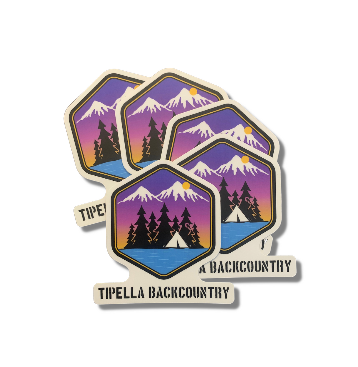 TIPELLA BACKCOUNTRY DIE CUT STICKER Tipella Backcountry