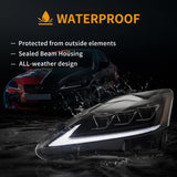 LED Headlight Assembly Matrix Projector Black For 2006-2012 Lexus IS250/IS250C/IS350/IS220d & 2008-2014 ISF(XE20)
