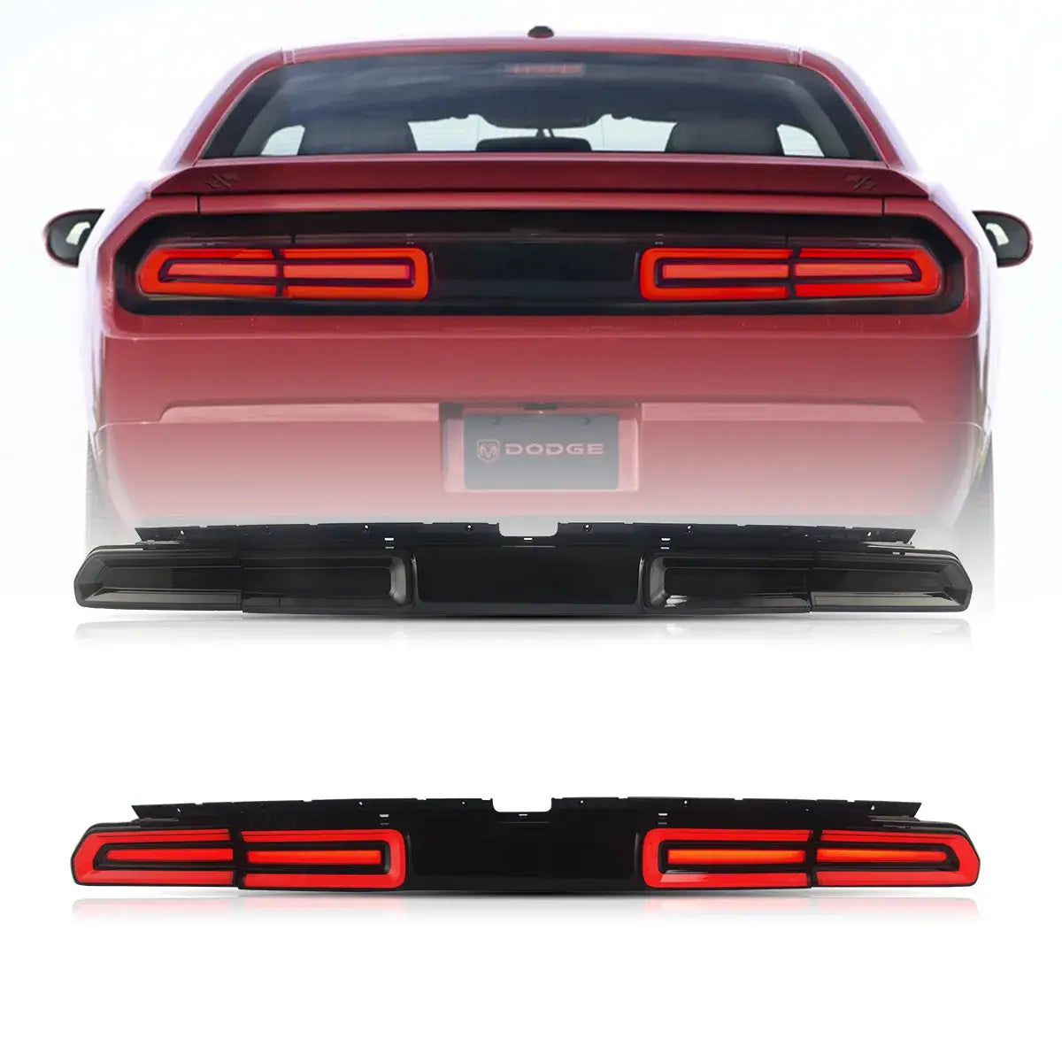 LED Tail Lights Assembly With Sequential Turn Signal For 2008-2014 Dodge Challenger 3th Gen(LC) Pre-Facelift