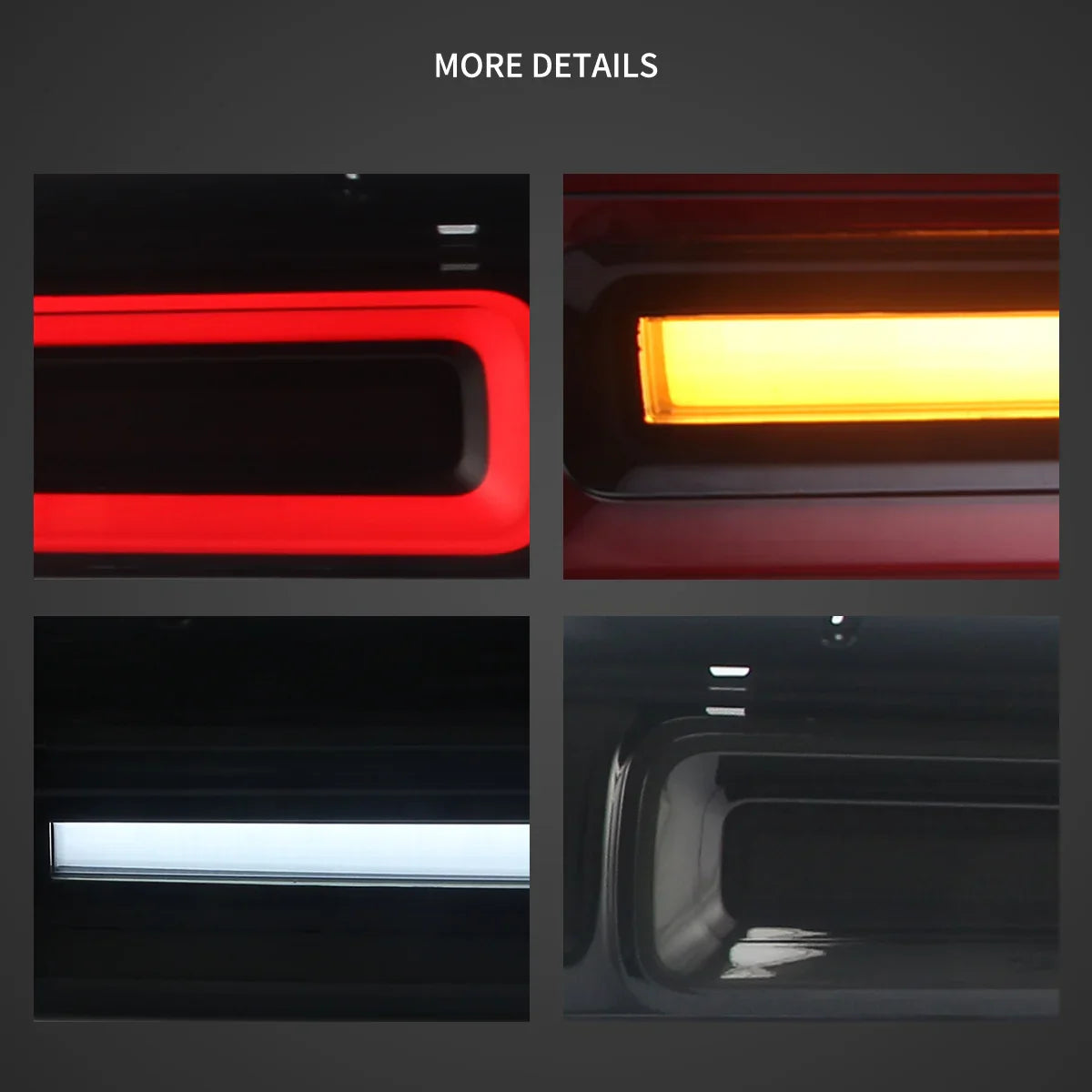 LED Tail Lights Assembly With Sequential Turn Signal For 2008-2014 Dodge Challenger 3th Gen(LC) Pre-Facelift