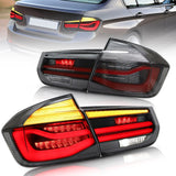 LED Tail Lights Assembly With Sequential Amber Turn Signal For 2012-2019 BMW 3 Series 6th Gen (F30 F35 F80)
