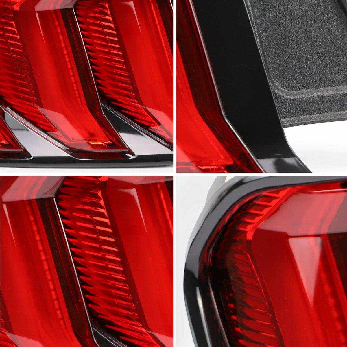 LED Tail Lights Assembly With 5 Modes Sequential Turn Signal For 2015-2023 Ford Mustang 6th Gen (S550)
