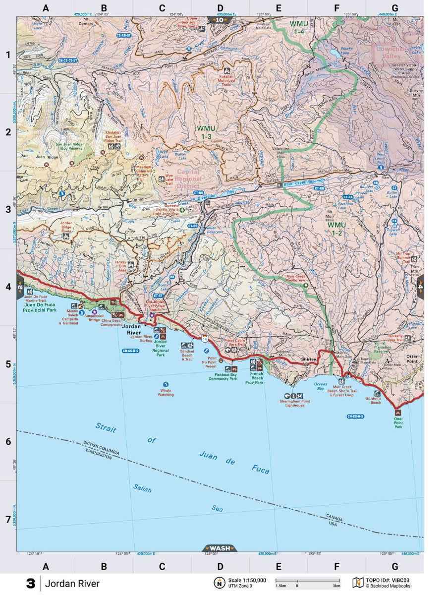 Vancouver Island BC Backroad Mapbook