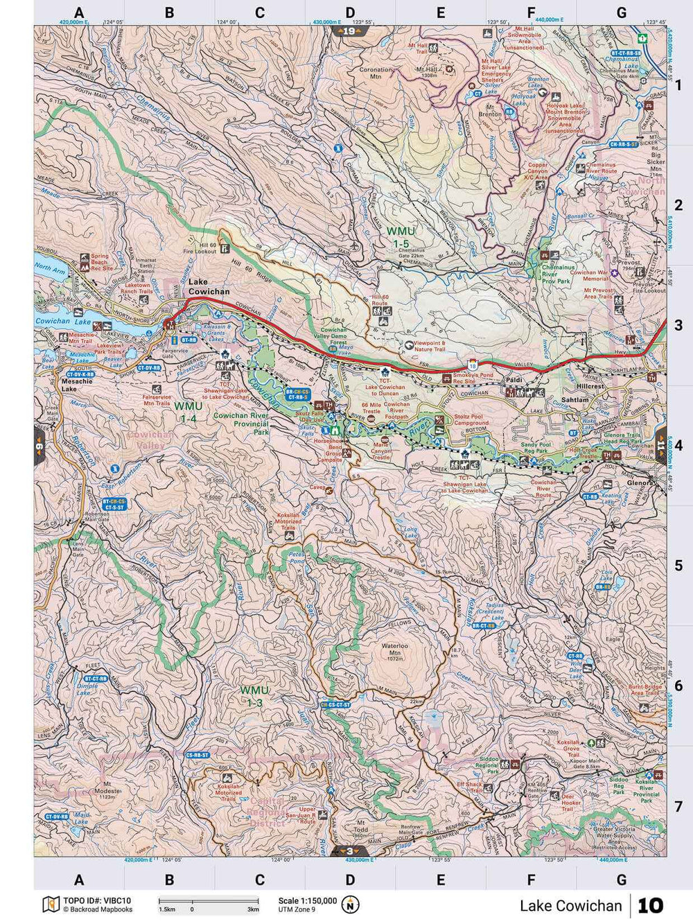 Vancouver Island BC Backroad Mapbook
