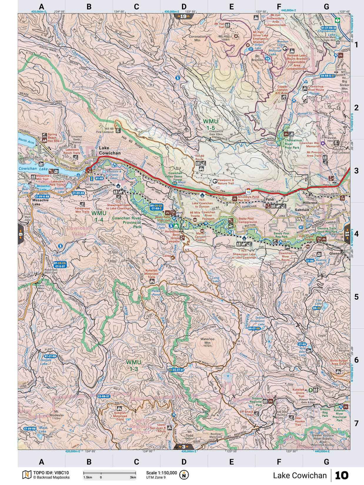 Vancouver Island BC Backroad Mapbook