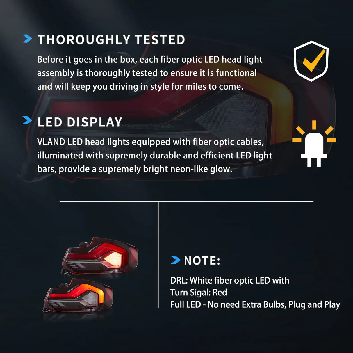 LED Tail Lights Assembly With Start-up Animation Effect For 2014-2021 BMW 2 Series (F22 F23) M2 (F87）