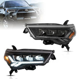 LED Headlight Assembly Matrix Projector Black For 2014-2022 Toyota 4Runner 5th Gen (N280)