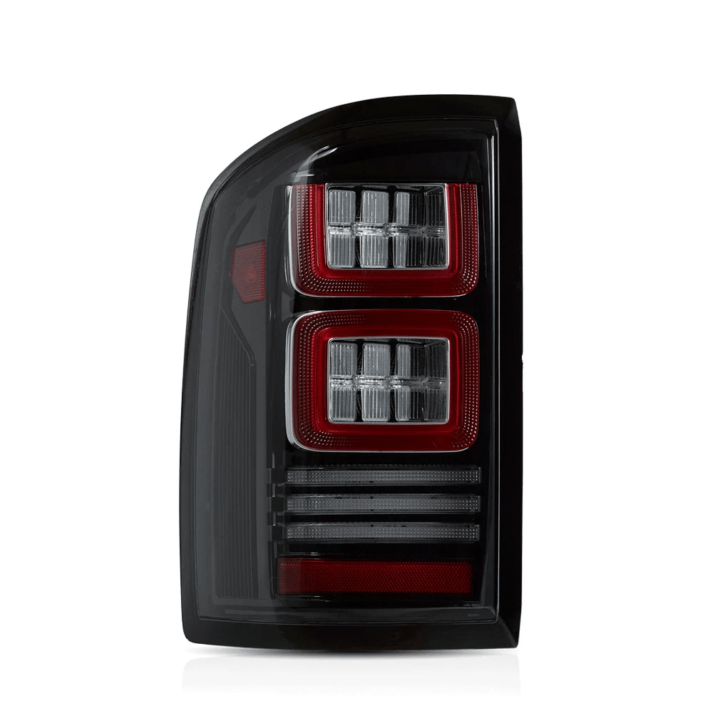 LED II Tail Lights Assembly With Red Turn Signal Clear For 2007-2013 Chevrolet Silverado 1500 2500HD 3500HD 2007-2010 GMC Sierra 1500 2500HD 3500HD