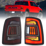 Upgrade LED Tail Lights Assembly With Amber Turn Signal For 2009-2018 Dodge Ram