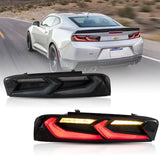 LED Tail Lights Assembly With Sequential Turn Signal With Reverse Lights For 2016-2018 Chevrolet Camaro (Fit For American Models)