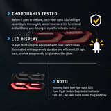 LED Tail Lights Assembly With Sequential Turn Signal With Reverse Lights For 2016-2018 Chevrolet Camaro (Fit For American Models)