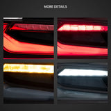 LED Tail Lights Assembly With Sequential Turn Signal With Reverse Lights For 2016-2018 Chevrolet Camaro (Fit For American Models)