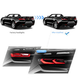LED Tail Lights Assembly With Sequential Turn Signal With Reverse Lights For 2016-2018 Chevrolet Camaro (Fit For American Models)