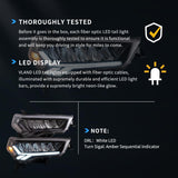 LED Headlight Assembly Reflection Bowl Chrome For 2014-2022 Toyota 4Runner 5th Gen (N280）