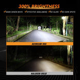9005+9006 LED Headlight Bulbs 44W 4000LM X60 Series Fanless 6500K Cool White | 4 Bulbs