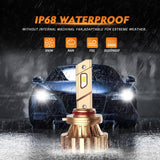 9005 LED Fog Light Bulbs 44W 4000LM X60 Series Fanless 6500K Cool White | 2 Bulbs