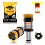 (2pcs/set) 🆕1157 BAY15D 1156 BA15S BAU15S  White Amber Red Canbus Error Free No Hyper Flash LED Turn Signal DRL Brake Light Tail Light Reversing Light Bulbs Fan Cooling