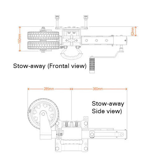 ARK XO750 OFFROAD TRAILER JOCKEY WHEEL