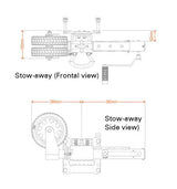 ARK XO750 OFFROAD TRAILER JOCKEY WHEEL