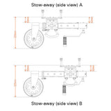 ARK XO750 OFFROAD TRAILER JOCKEY WHEEL