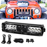 NEW 5D-PRO Series Spot Led Light Bars with DT Wiring Harness Kit For JEEP