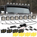 XP-ULTRA Series 4.5 Inch Combo Beam LED Pod Lights Off Road Lights with Amber DRL
