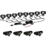 R4 Series | 4 Inch 60W Corrugated Lens 120° Wide Beam LED Pods Lights