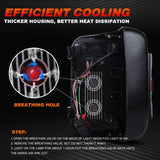 Tail Lights Compatible with Jeep Gladiator JT 2020-2024 Unique S Shaped Design