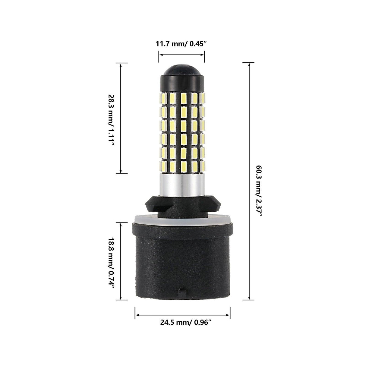 (2pcs/set) 880 881 2000LM 360°with Projector Cool White Led Fog Light Bulbs/DRL