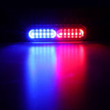 (4PSC/SET) 12LED Emergency Surface Mount Grill Strobe Light for Trucks Vehicles ATV RV Cars Van