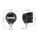 C4 Series | 4 Inch 110W 11000LM LED Pods Offroad LED Driving Lights with Amber DRL
