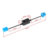 9004/HB1 C10-MODEL Enhanced LED Headlight Bulbs Canbus Decoder Anti-Flicker Hyper Flash No Warning Harness Resistor Conversion Kit 2pcs/set