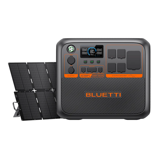 BLUETTI AC200P L Portable Power Station | 2,400W Pure Sine Wave, 2,304Wh LiFePO4 Battery | Fast Charging, Expandable Power for RV, Home Backup & Off-Grid Living