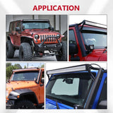 52" Straight Light Bar 2 IN 1 Design Windshield Mounting Brackets for 2007-2017 Jeep Wrangler JK