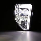 (2pcs/set) 45W DOT Approved LED Fog Lights with DRL for 2016-2018 Chevy Silverado 1500 (Chrome)