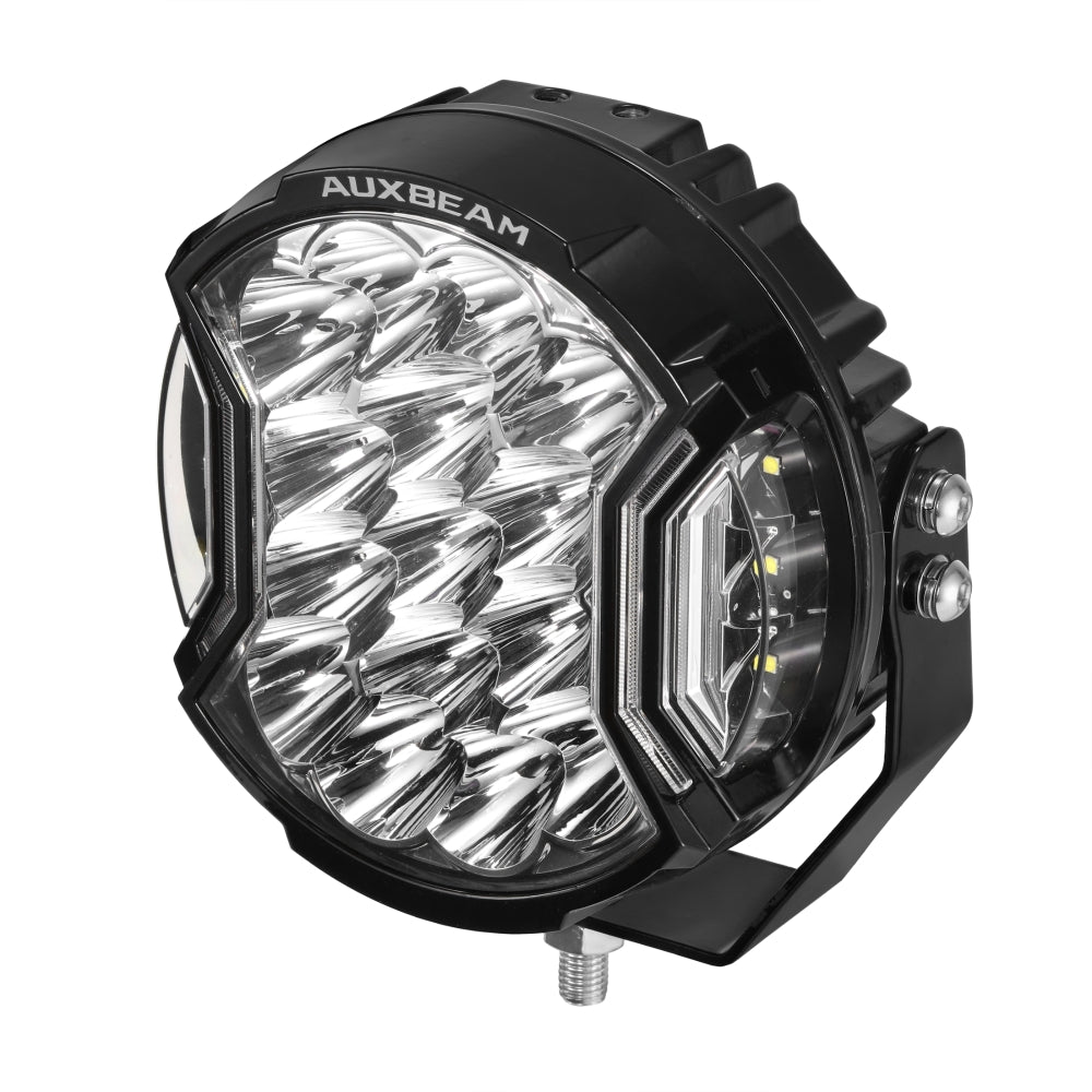 V-ULTRA Series | 7 Inch 226W LED Side Shooter White Pod Lights with Amber DRL