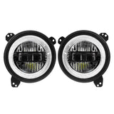 9 Inch LED Headlights with DRL Halo Ring for Jeeps Wrangler JL 2018-2024（DOT Approved）