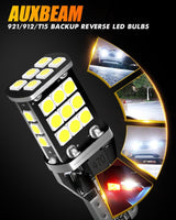 912 921 T15 W16W LED Back-up/Brake/Tail Light Bulbs 10W 300% High Brightness CAN-Bus Error Free 6500K White | 2 Bulbs