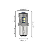 (2pcs/set) 1157/BAY15D Y2 Series 3-Sides Cool White LED Brake/Turn Single/Back-up/Side Maker/DRL