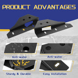 3 Inch 80W 9600LM LED Pods Lights White&Yellow with Front Bumper Fog Light Mount Brackets For Ford Bronco 2021 2022