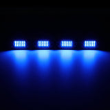 RGBW LED Rock Lights Kit with Bluetooth APP & Wireless Remote Control, Multicolor Neon Underglow Lights with Brake Light function