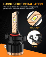 For 2008-2009 Ford Mustang Shelby GT500KR 5202 LED Fog Light/DRL Bulbs