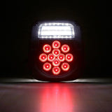 (2pcs/set) Universal Tail Lights 39LEDs Smoked Black for Wrangler YJ TJ CJ Truck Trailer Van Boat