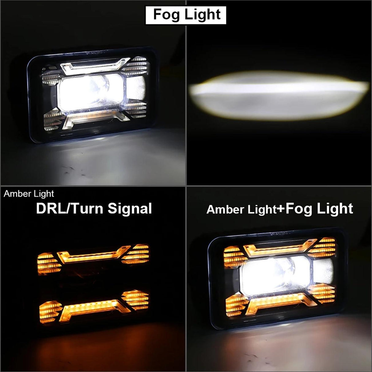(2pcs/set) 60W LED Fog Lights with DRL/ Turn Signal for Ford F150 2015 2016 2017 2018 2019 2020