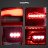 LED Tail Lights Assembly With Red Sequetial Turn Signal For 2009-2018 Dodge Ram 4th Gen (DS/DJ/D2)