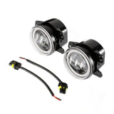 (2pcs/set) 4 Inch LED Fog Lights with DRL & Amber Turn Signal For Jeep Wrangler JK 2007-2017 Front Bumper Lamp