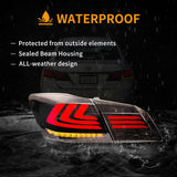 LED Tail Light Assembly With Sequential Turn Signal For 2013-2017 Honda Accord 9th Gen Sedan