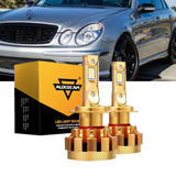 For 2001-2006 Mercedes-Benz CL55 AMG with HID headlamps LED Light Bulbs High Low Beam Bundle
