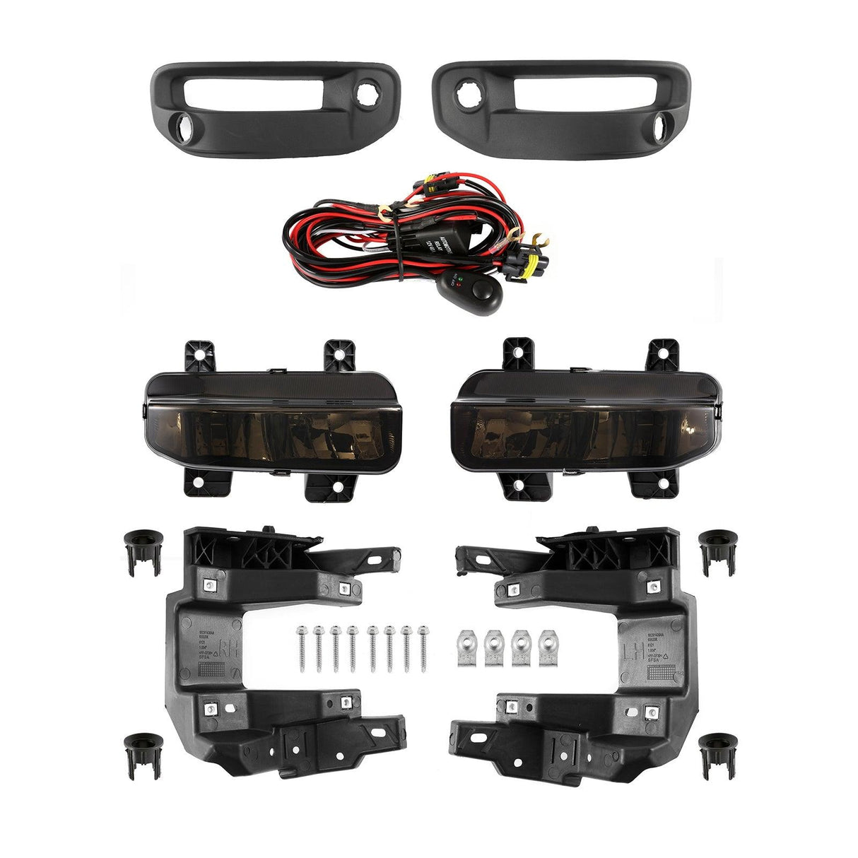 LED Fog Light Set Bumper Driving Light Replacement for Dodge Ram 1500 2019 2020 2021 2022